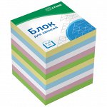 Блок для записей СТАММ &quot;Basic&quot; 9*9*9см, цветной