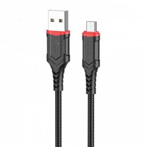 Кабель USB - micro USB Borofone BX67  100см 2,4A (black)