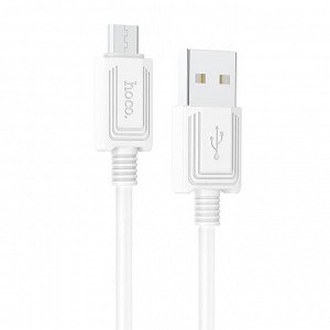 Кабель USB - micro USB Hoco X73  100см 2,4A (white)
