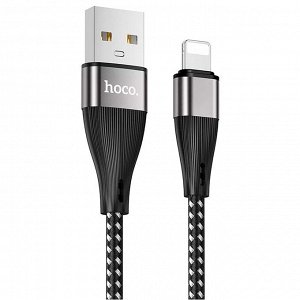 Кабель USB - Apple lightning Hoco X57 Blessing  100см 3A (black)