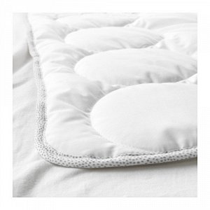 ЛЕНАСТ Одеяло в детскую кроватку, белый, серый