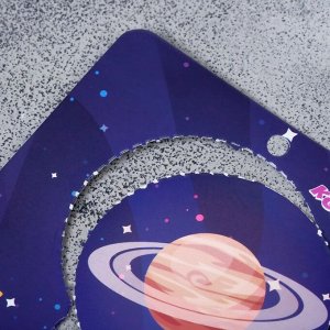 Выбражулька Брошь деревянная «Космос» Сатурн, бежевая