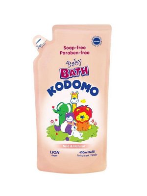 Kodomo Пена для ванн детская 650мл "Природная мягкость" (мягк.упак) Mild&Natural