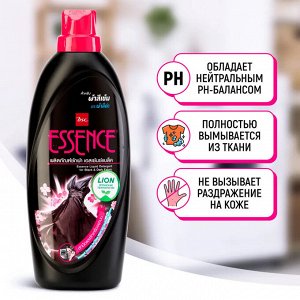LION "Essence" Гель для стирки суперконцентрат  900мл "Для черного белья" (Black & Dark) /12шт/ Таиланд