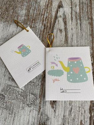 Мини-открытки (подвеска) "Дарите счастье"