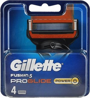 Gillette сменные кассеты Fusion ProGlide Power, 4шт