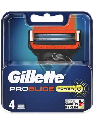Gillette сменные кассеты Fusion ProGlide Power, 4шт