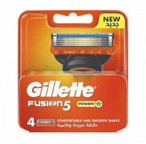 Gillette сменные кассеты Fusion Power, 4шт