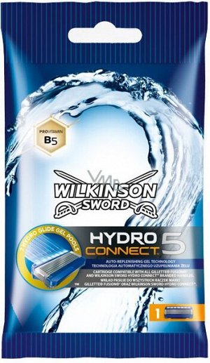 Wilkinson Sword Hydro 5 connect сменные лезвия sensitive, 1шт