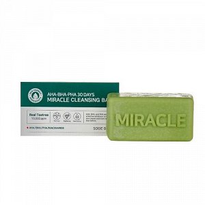 SOME BY MI Очищающее мыло для проблемной кожи с кислотами  AHA-BHA-PHA 30 DAYS MIRACLE CLEANSING BAR