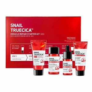 Some by mi Набор миниатюр для восстановления кожи  (Пенка, тонер, серум, крем) Snail Truecica Miracle Repair Starter kit