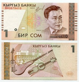 К133 Киргизия Кыргызстан 1 (бир) сом 1999