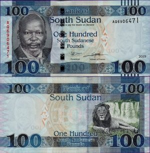 К131 Южный Судан 100 фунтов 2019
