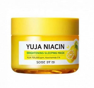 SOME BY MI Осветляющая ночная маска с экстрактом юдзу Yuja Niacin Brightening Sleeping Mask 60 гр.