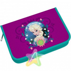 Пенал-книжка Elsa с одним отд, доп створкой с нап, 135*205*33мм 39757