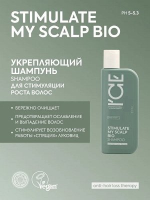 Айс, Натура Сиберика, Scalp Expert, Укрепляющий шампунь для стимуляции роста волос, 250 мл, ICE Professional by Natura Siberica