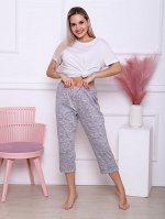 Бриджи трикотажные, серый (901-3)
