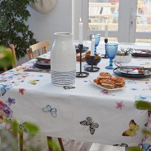 Скатерть "Этель" Бабочки 220х147 см, 100 % хлопок, репс 210 гр/м2