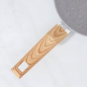 Сковорода Magistro Natural, d=20 см, кованый алюминий, ручка soft-touch, антипригарное покрытие, индукция, серая