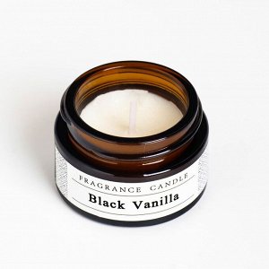 Свеча ароматическая в банке "Black vanilla", 15 гр