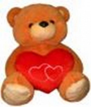 Медведь Эдди (бежевый с валентинкой) 14-27-5 (50 см)