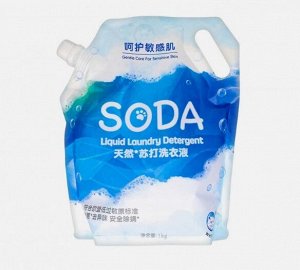 WHITECAT SODA Жидкое средство для стирки белья на основе натуральной соды 1л