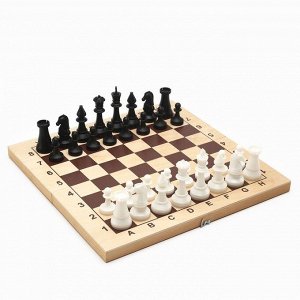 Шахматные фигуры турнирные, пластик, король h=10.5 см, пешка h=5 см