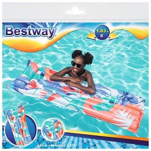 Матрас для плавания Bestway «Яркий», надувной, 183x69 см, МИКС, 44033