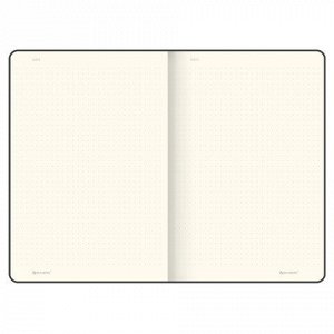Блокнот А5 (148x218 мм), BRAUBERG "Metropolis Mix", под кожу, 80 л., в точку, сиреневый, 113315