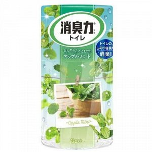 115037 "ST" "Shoushuuriki" Жидкий дезодорант – ароматизатор для туалета c ароматом яблочной мяты 400 мл.
