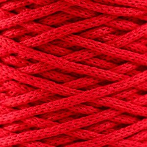 Шнур для вязания без сердечника 70% хлопок, 30% полиэстер ширина 3мм 100м/160±10гр (126)