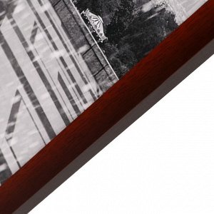 Картина "Красные зонтики" 42*106 см рамка микс