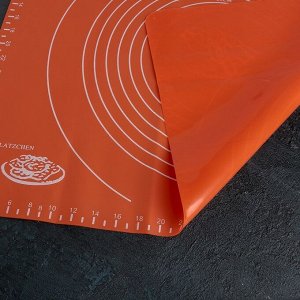 СИМА-ЛЕНД Силиконовый коврик с разлиновкой Доляна «Эрме», 50?40 см, цвет МИКС