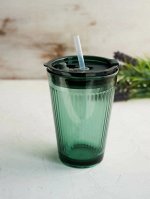 &quot;Emerald&quot; Стакан с силик. трубочкой 385мл, в п.у.