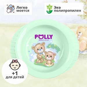 Детская тарелка на присоске с рисунком «Polly»