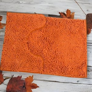 Набор ковриков (2 предмета) 50*80 см+40*50 см(оранжевый)