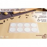 Силиконовый коврик для айсинга «Круг», 8 ячеек, 23,5x12x0,3 см, цвет прозрачный