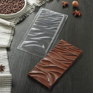 Форма для шоколада «Волны», 18x8 см, в индивидуальной упаковке