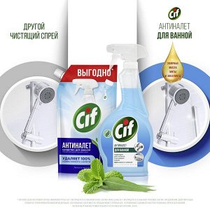 NEW ! Cif Легкость чистоты Антиналет, чистящее средство для ванной, подходит для акрила и душевых кабин, 500 мл