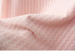 Футболка из текстурной ткани, рукав фонарик, розовый