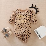 Детский комбинезон с надписью &quot;Mama&#039;s mini&quot;, цвет коричневый