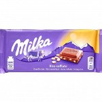 Шоколад Милка с воздушным рисом / Молочный шоколад  Milka Crispy Rise 100 гр