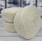 Пряжа для вязания полугрубая 400 гр Белый