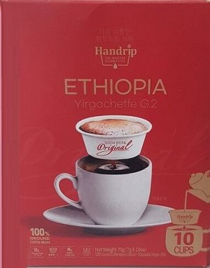 Кофе «HANDRIP ETHIOPIA YIRGACHEFFE G.2» капельный кофе-Эфиопия Иргачеффе G2» 7гр 1/10ш