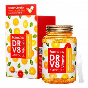 Farm Stay Сыворотка для лица с витаминами / Dr-V8 Vitamin Ampoule, 250 мл