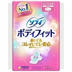 Гигиенические прокладки 22 шт с крылышками 21 см плотно прилегающие Body Fit Unicharm