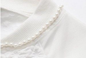 MSHI CLUB Бомбер из текстурной ткани с декором на молнии, белый
