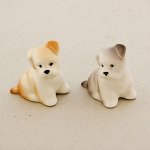 Сувенир «Щенок Чаппи», 3x3x4 см, ручная работа, фарфор