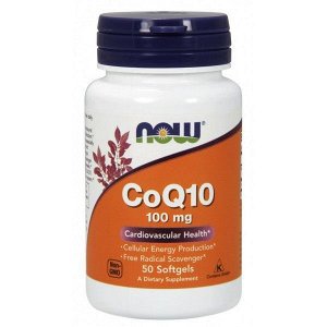 Коэнзим Q10 NOW CoQ10 100мг. - 50 гел.капс.