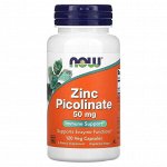 Цинк NOW Zinc Picolinate 50мг - 120 капс